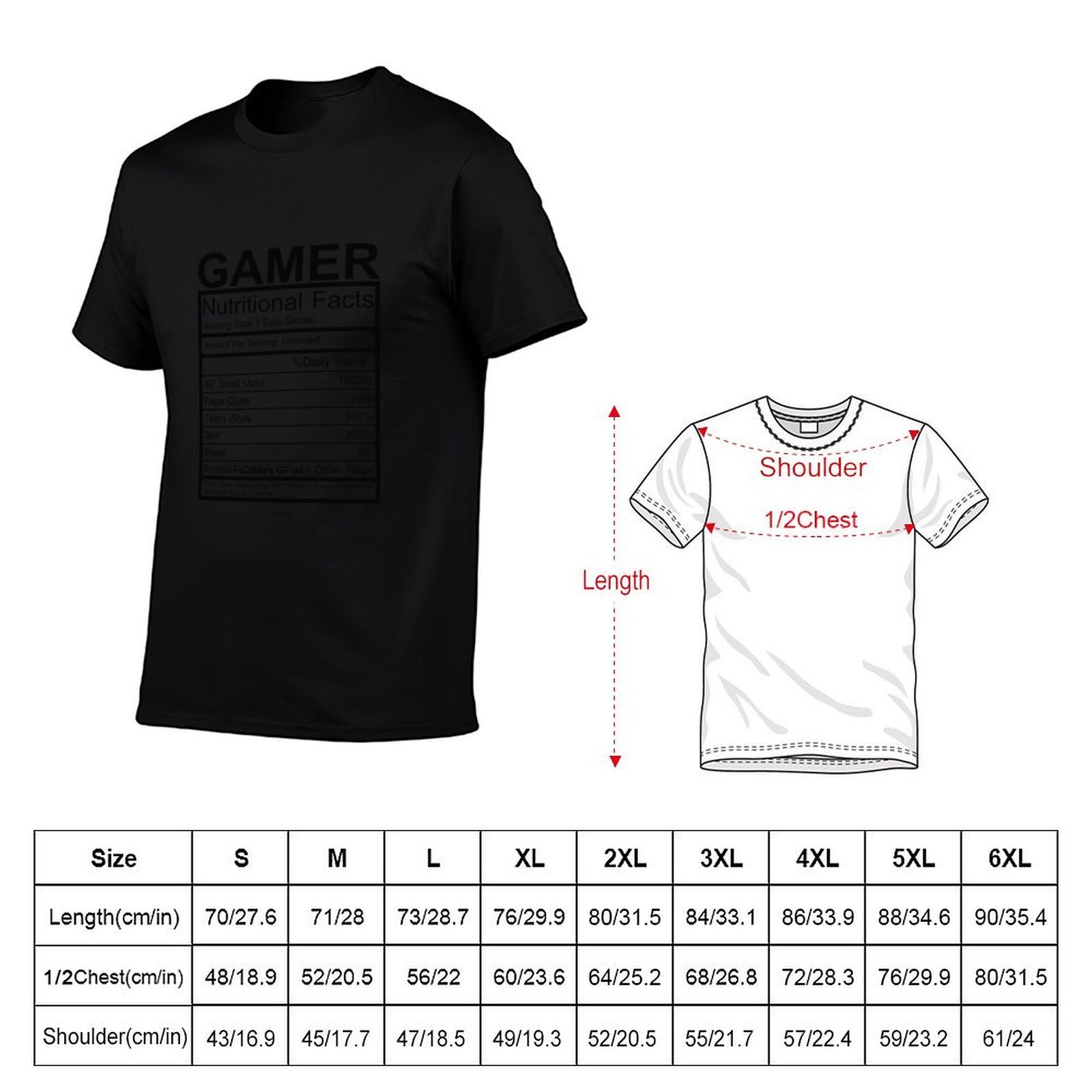 Gamer Nutritional Facts Chart  - Nutrition Of Fitness review and price